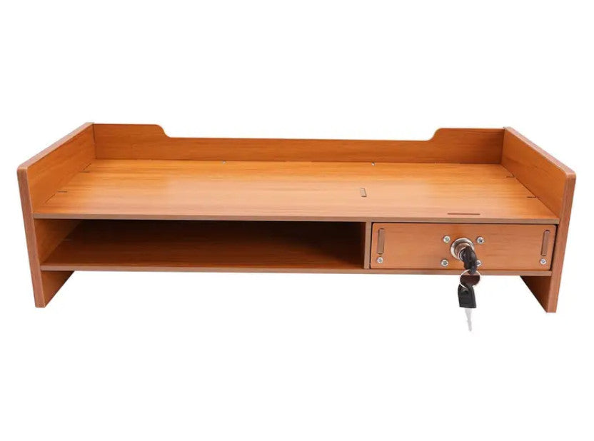 Holz-Schreibtisch-Organizer mit Schubladen Bürobedarf Computer Desktop Tischplatte