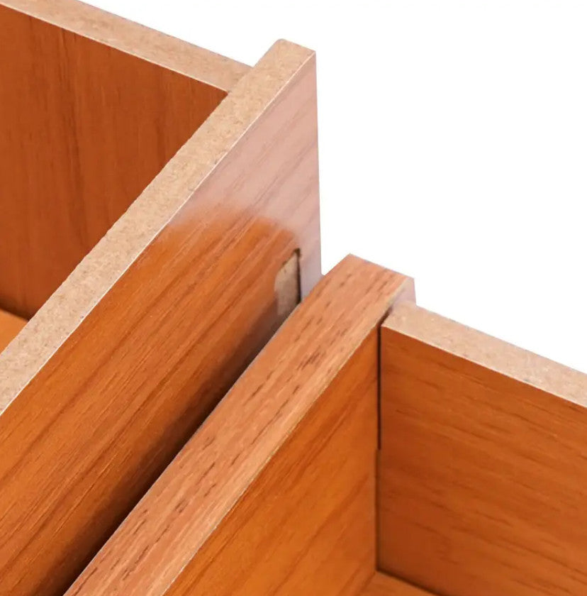 Holz-Schreibtisch-Organizer mit Schubladen Bürobedarf Computer Desktop Tischplatte