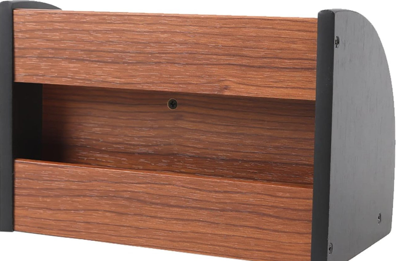 Eleganter Holz-Schreibtischorganizer mit Schublade