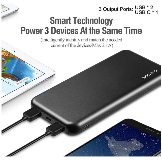 Powerbank mit 10000mAh – Tragbares USB-C-Ladegerät