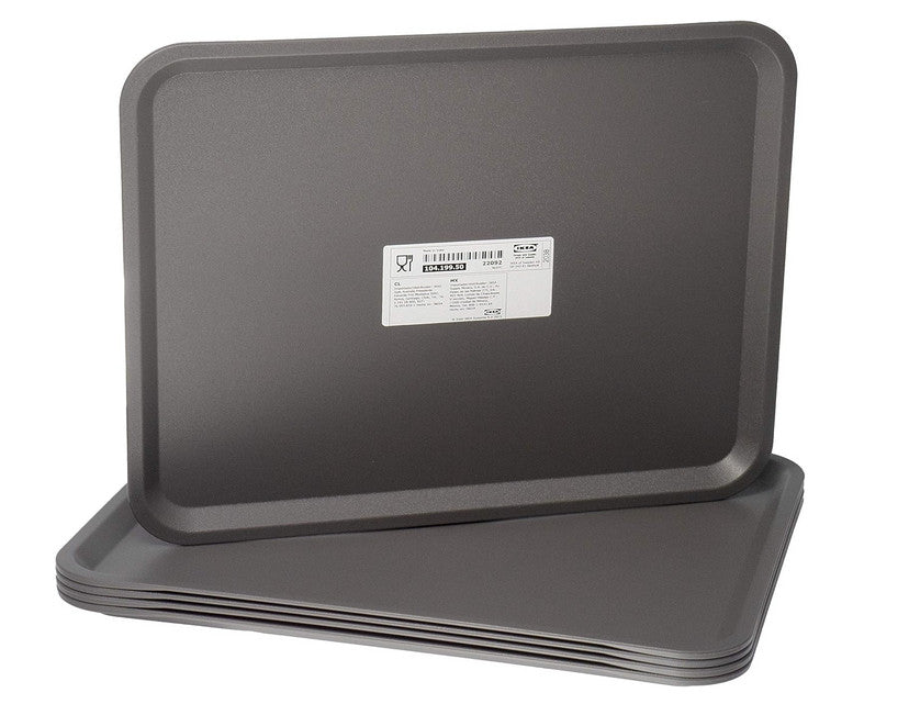 Tablett, grau, Größe 37 x 29 cm aus Kunststoff