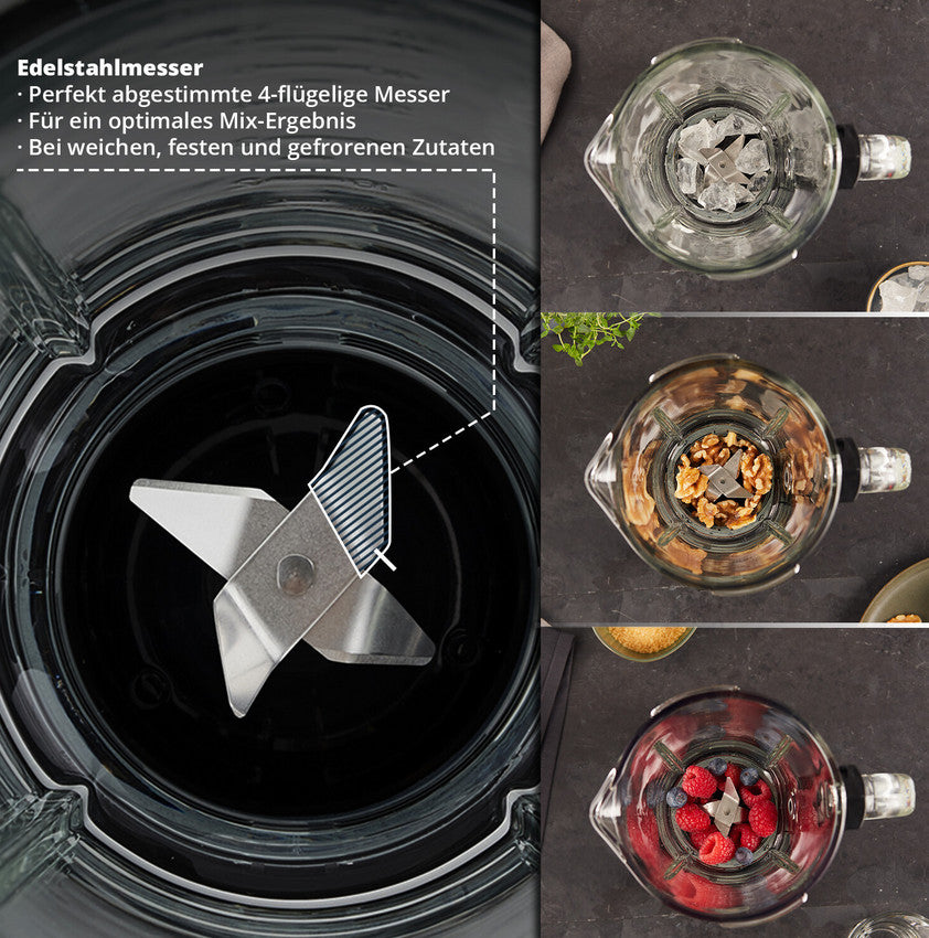 Standmixer ca.500W, Vol.ca.1,5l,Kunststoff.,weiß