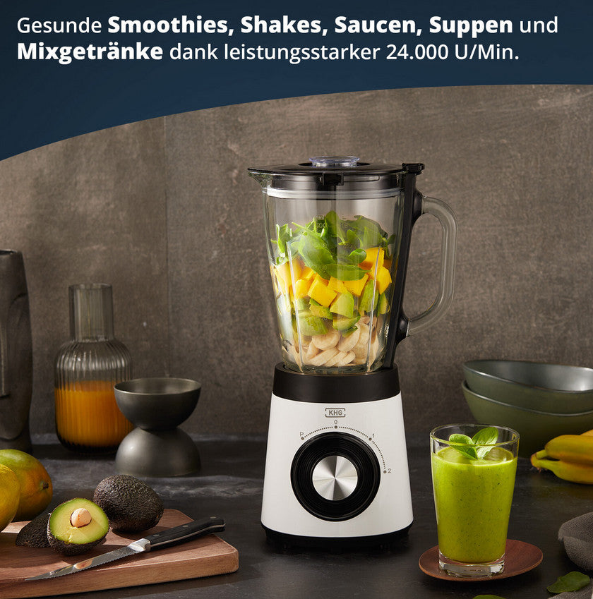 Standmixer ca.500W, Vol.ca.1,5l,Kunststoff.,weiß