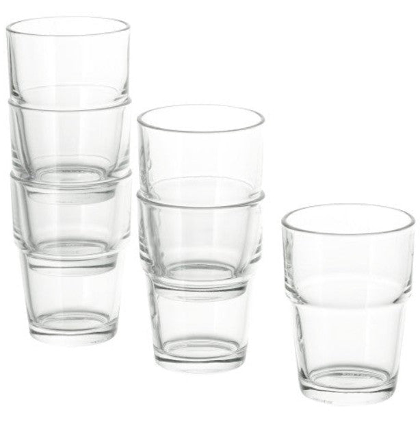 Glas, Klarglas, 17 cl 6 Stück