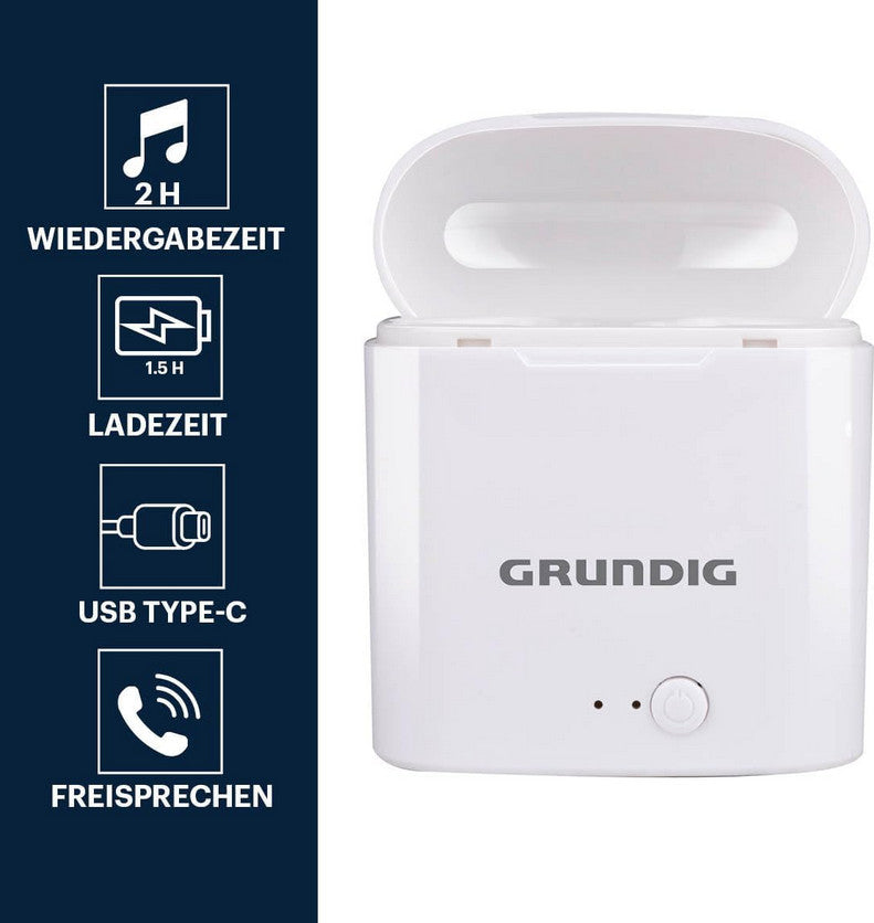Grundig Bluetooth Kopfhörer – In Ear Earbuds 400 mAh – Ohrhörer