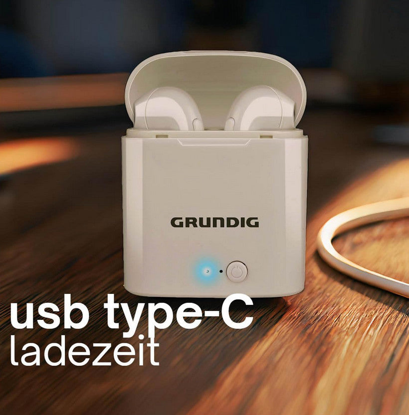 Grundig Bluetooth Kopfhörer – In Ear Earbuds 400 mAh – Ohrhörer