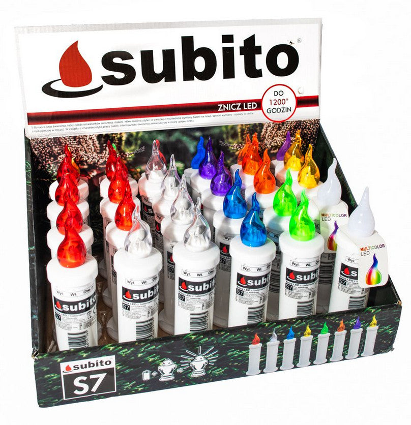 Subito S7 Elektrische LED-Kerze verschiedene Farben