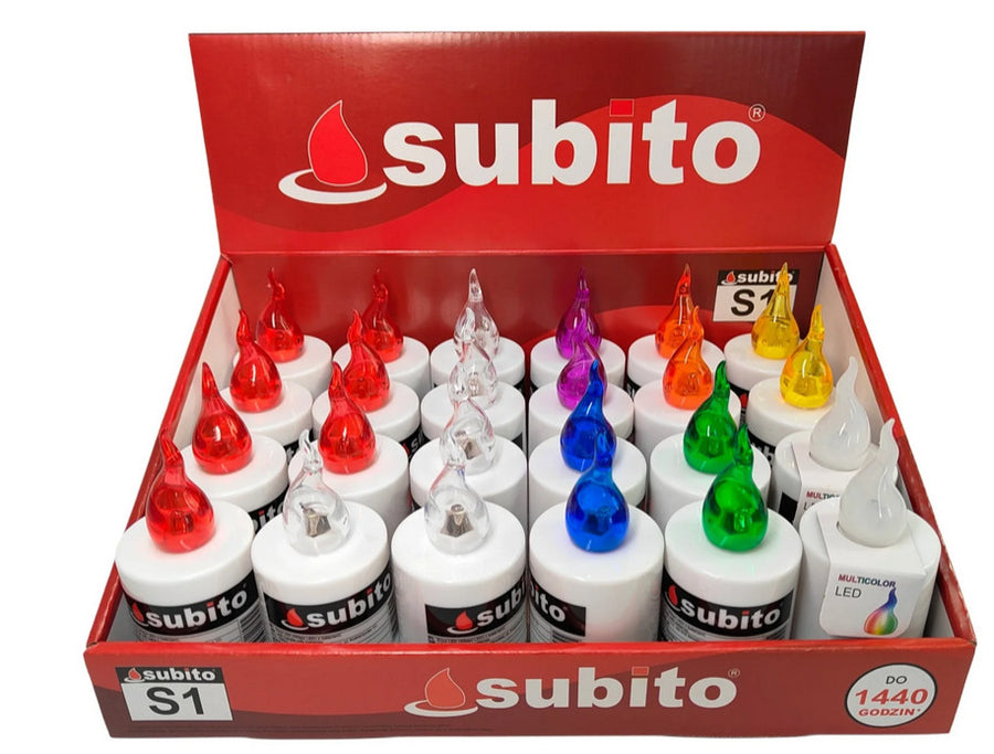 Subito S1 Elektrische LED-Kerze verschiedene Farben