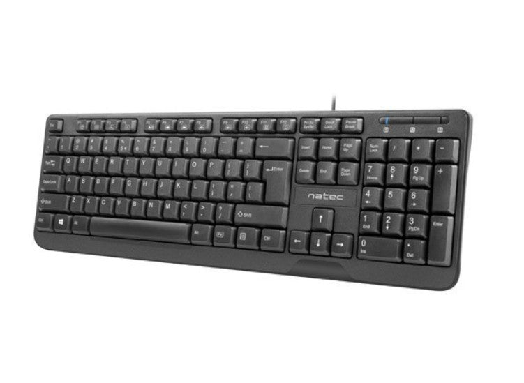 Tastatur Trout Slim 1,8 m schwarz USB NATEC