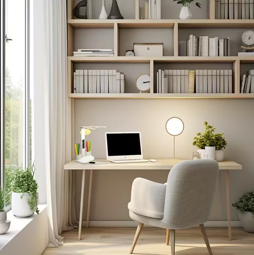 Head LED Multifunktions-Schreibtischlampe, faltbare Touch--Tischleuchte mit USB-Stromversorgung  (Weiß)