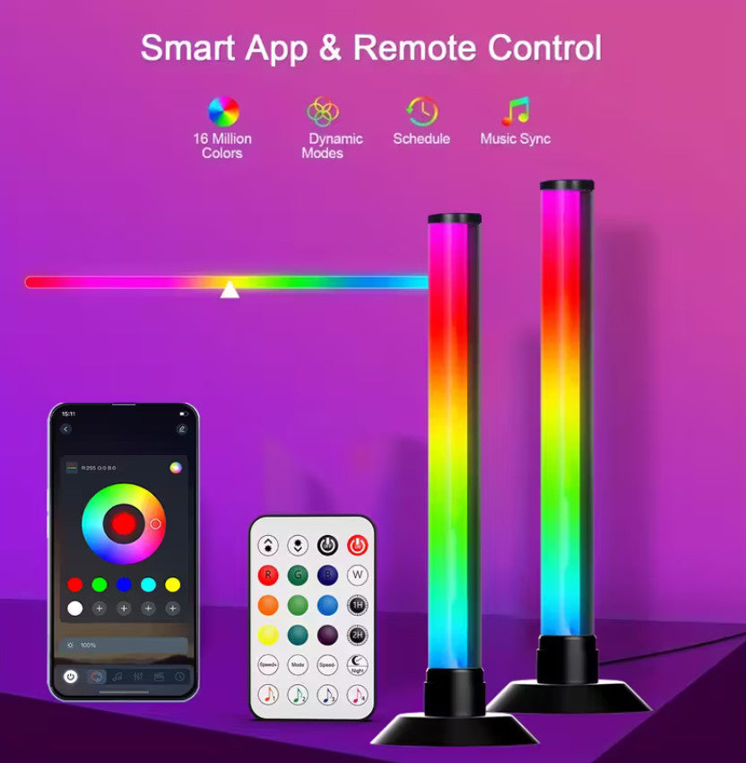 2 Stück NBBUFF RGB+IC LED-Schreibtischlampen, USB-betrieben