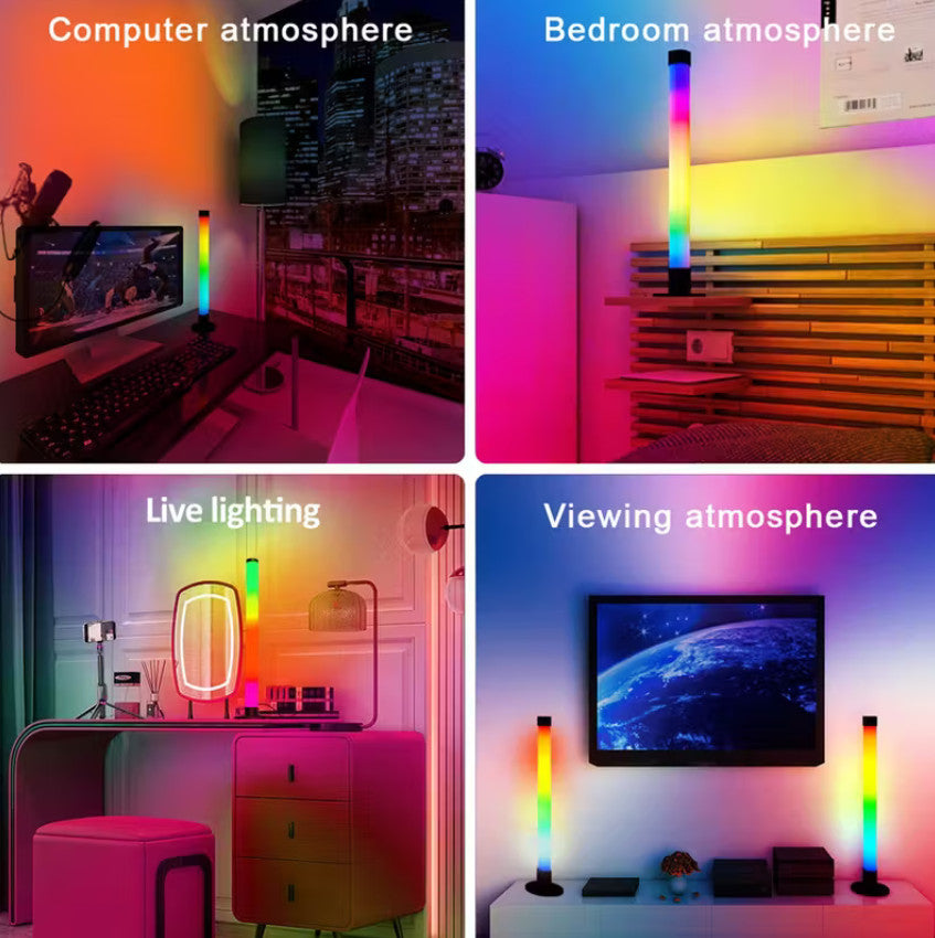 2 Stück NBBUFF RGB+IC LED-Schreibtischlampen, USB-betrieben