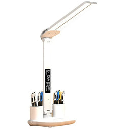 Head LED Multifunktions-Schreibtischlampe, faltbare Touch--Tischleuchte mit USB-Stromversorgung  (Weiß)