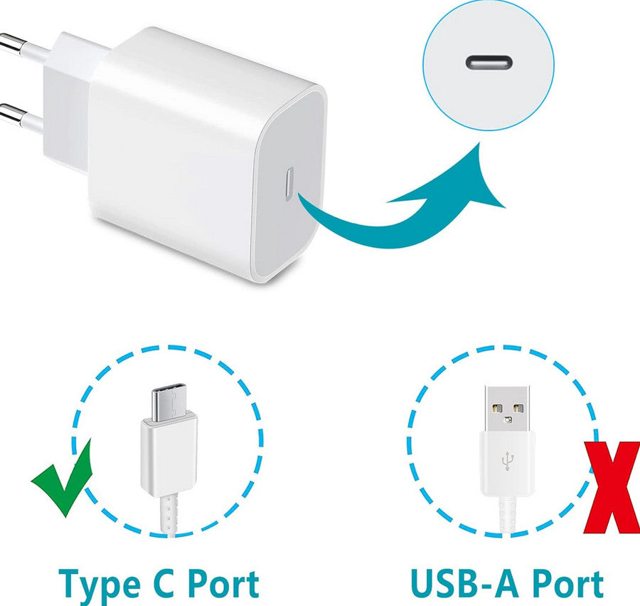 20-W-USB-C-Ladegerät, PD 3.0 USB-C-Netzteil  3mk