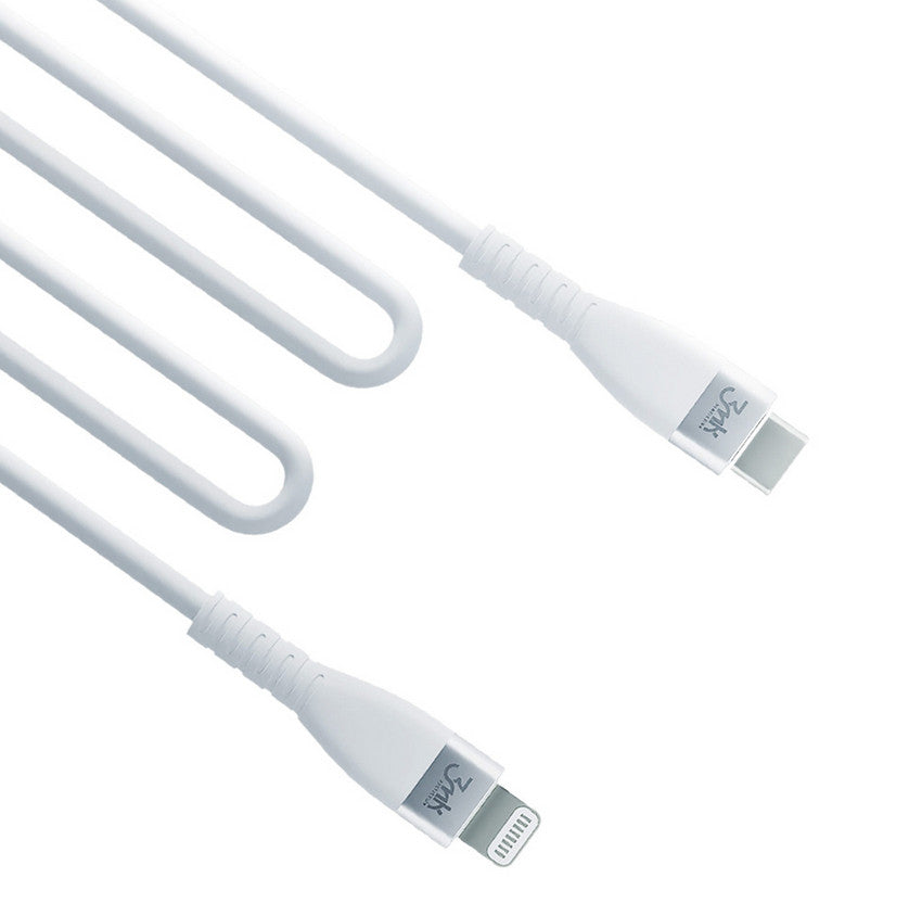 1m 3mk Hyper Kabel USB-C zu Lightning 30W 3A MFi Weiß