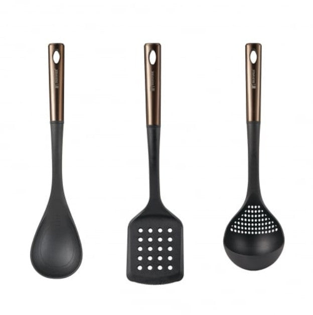 BERGNER Kupfer-Nylon Küchenhelfer-Set, 3-teilig - Schwarz