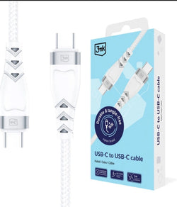 Kabel 3MK NYLON  Typ-C auf Typ-C 1 m