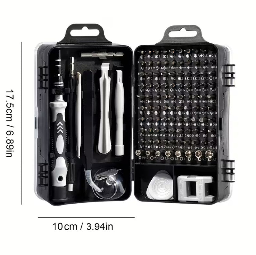 115-in-1 Verbessertes Schraubendreher-Set mit starkem Magne