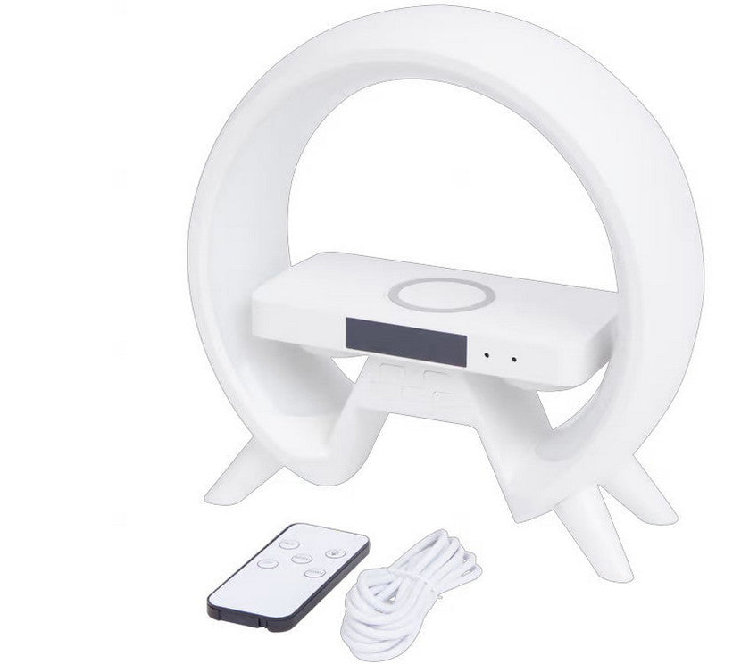 Xtronic Digitalwecker (24 x 24 cm) mit kabellosem Ladegerät und LED-Beleuchtung