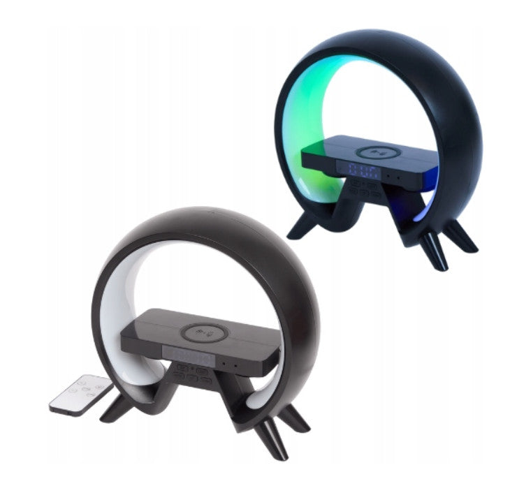 Xtronic Digitalwecker (24 x 24 cm) mit kabellosem Ladegerät und LED-Beleuchtung