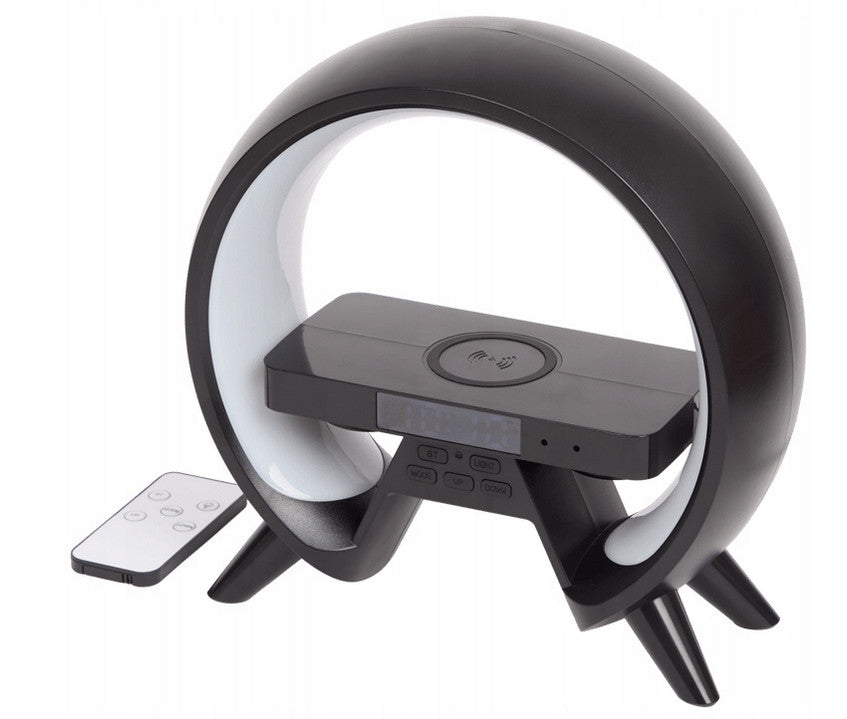 Xtronic Digitalwecker (24 x 24 cm) mit kabellosem Ladegerät und LED-Beleuchtung