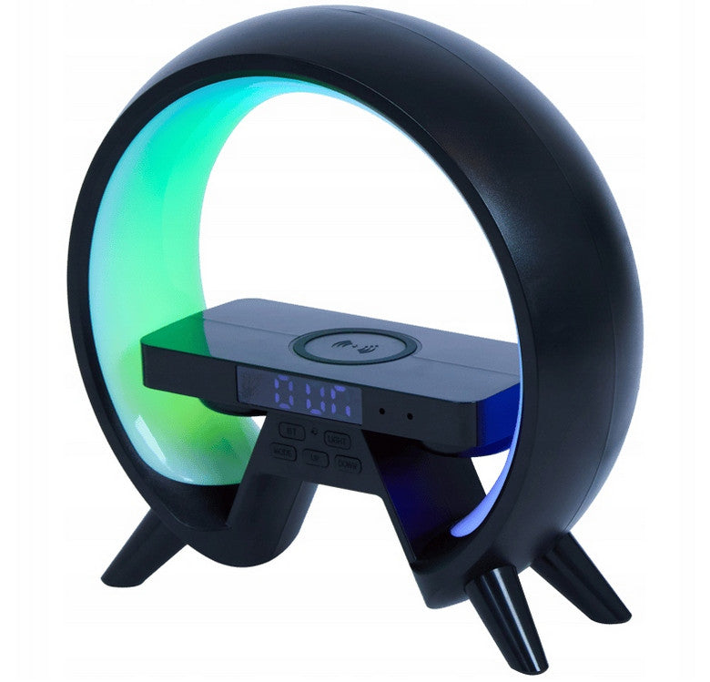 Xtronic Digitalwecker (24 x 24 cm) mit kabellosem Ladegerät und LED-Beleuchtung