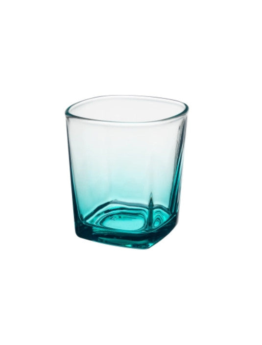 6St TRINKGLAS, FARBIGES GLAS, 250 ml