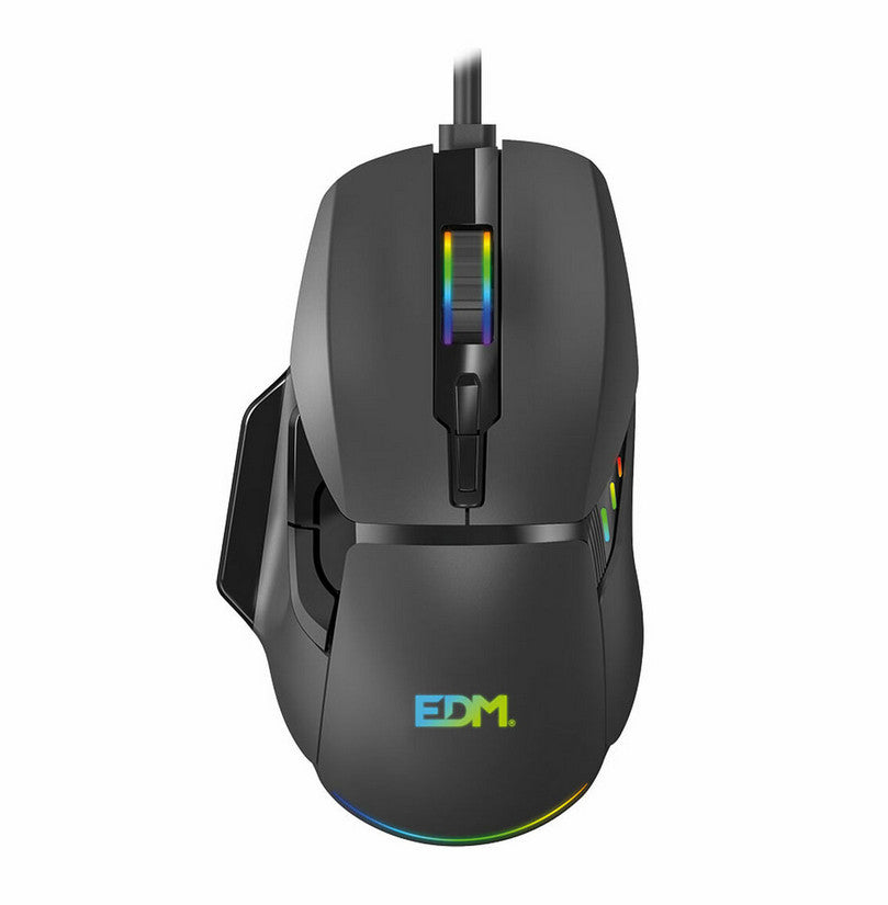 LED Gaming-Maus EDM  Schwarz 7200 dpi