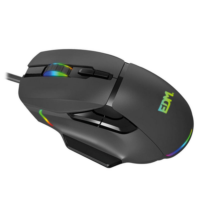 LED Gaming-Maus EDM  Schwarz 7200 dpi