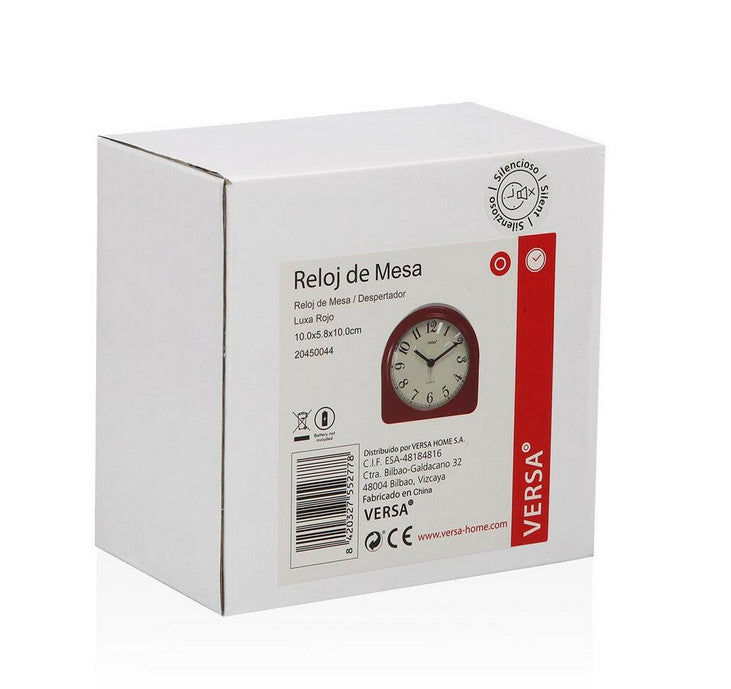 Uhr aus  Kunststoff Versa Luxa Rot