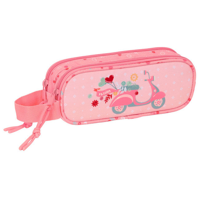 Zweifaches Mehrzweck-Etui Moos Passion Bunt 21 x 8 x 6 cm