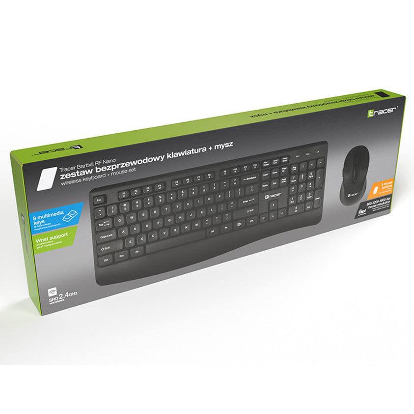 Kabelloses Tastatur Maus Set Tracer optischer Sensor Folientastatur
