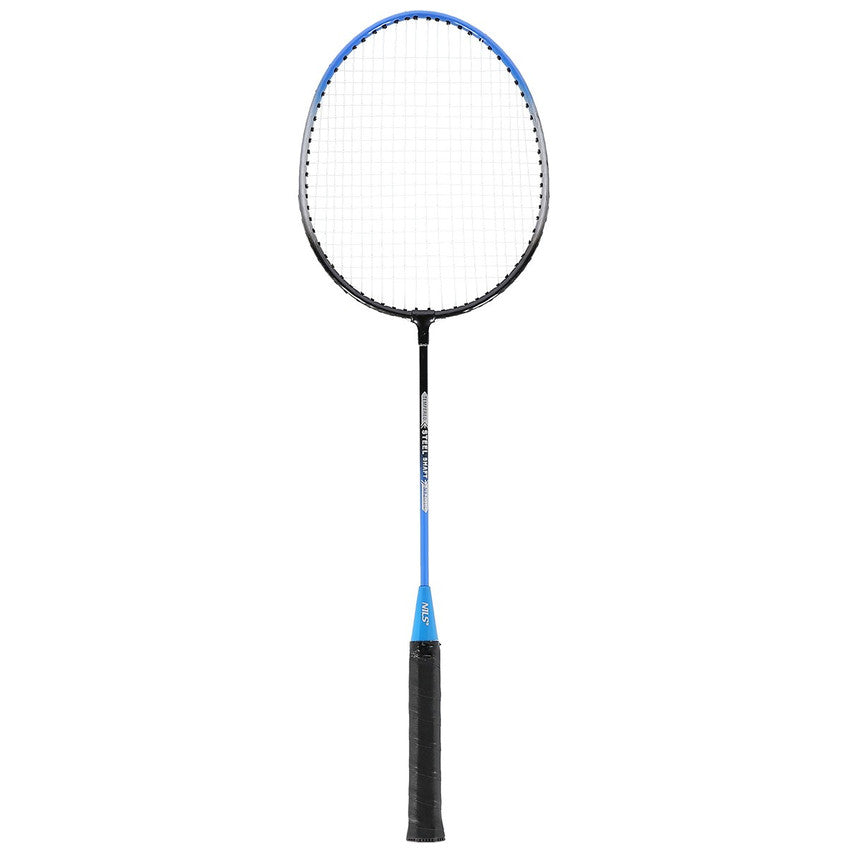 NRZ012 STEEL / Badminton-Set 2 Schläger + 3 Bälle + Netz + Hülle NILS