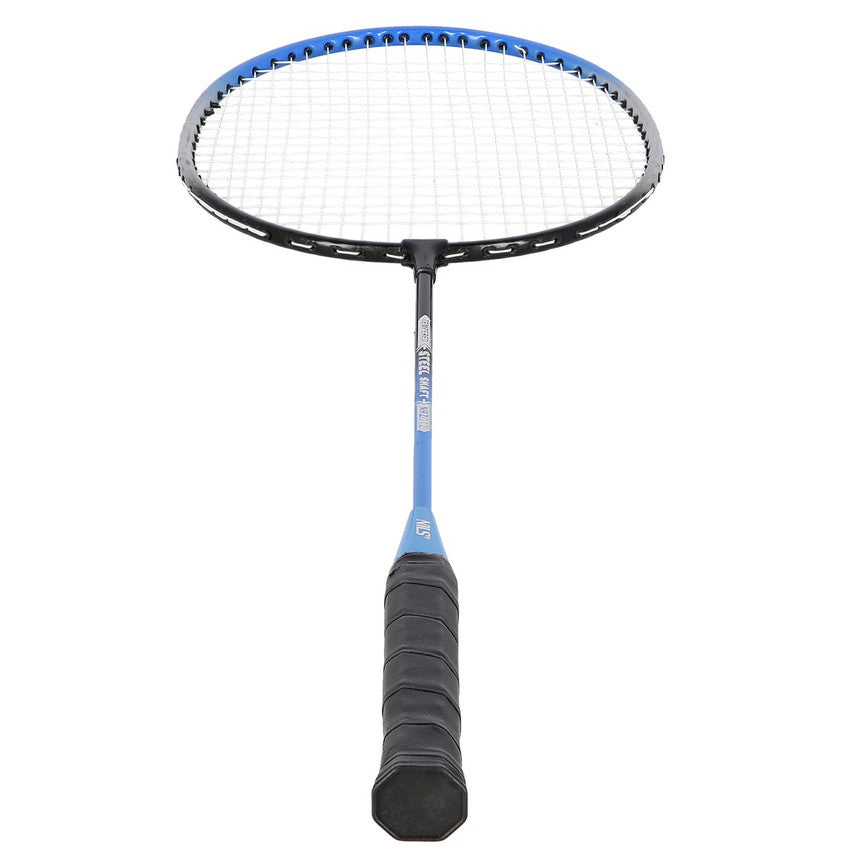 NRZ012 STEEL / Badminton-Set 2 Schläger + 3 Bälle + Netz + Hülle NILS