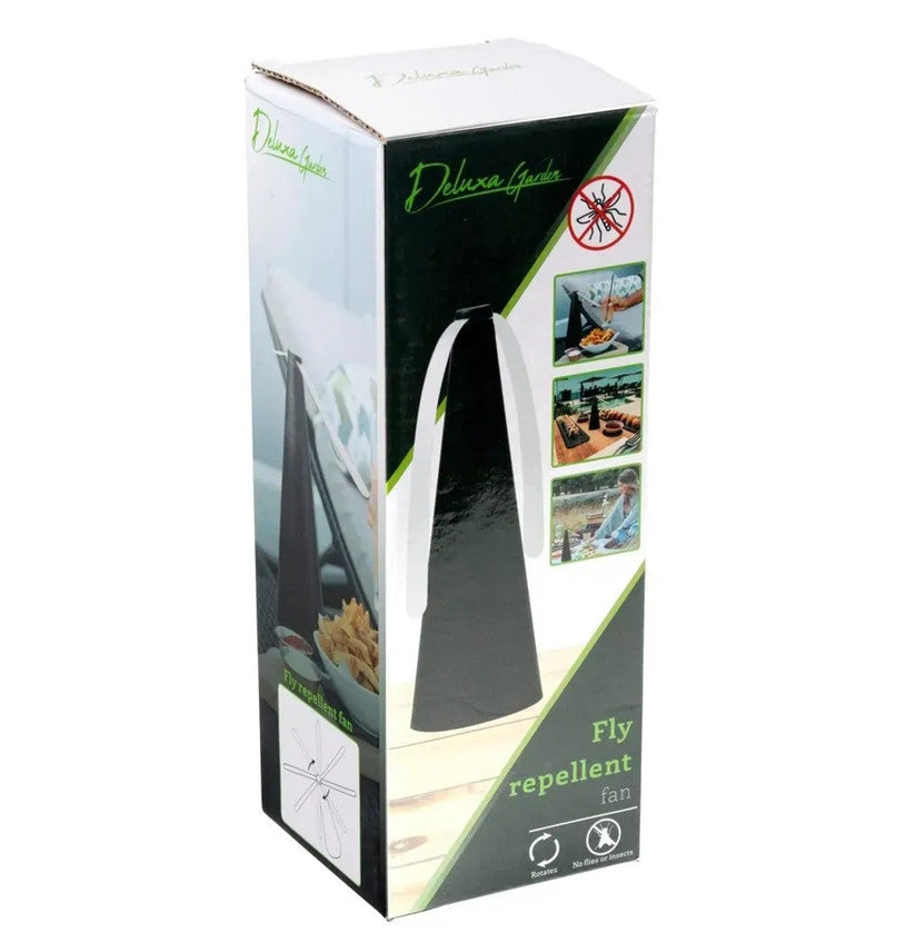 Deluxa Fliegenwedler Schwarz-Anthrazit