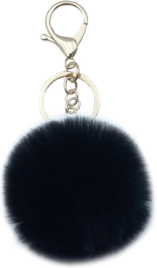 Pom Pom Schlüsselbund künstliche weiche Kaninchenhaar Taschenanhänger Ball