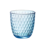 Gläserset Bormioli Rocco Slot Mit Relief Blau 6 Stück Glas 290 ml