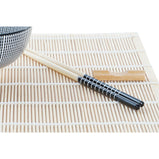 Sushi-Set DKD Home Decor 14,5 x 14,5 x 31 cm Schwarz Steingut Orientalisch (16 Stücke)