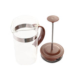 Kolben-Kaffeemaschine DKD Home Decor Braun Durchsichtig Edelstahl Borosilikatglas 350 ml 16 x 9 x 18,5 cm