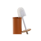 Toilettenbürste DKD Home Decor Grau Orange Metall Bambus Moderne (2 Stück)