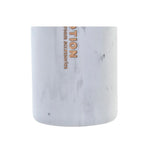 Seifenspender DKD Home Decor Marmor Weiß natürlich Harz Kautschuk Kunststoff