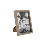 Fotorahmen Home ESPRIT Grau Kristall Holz MDF Romantisch 16,5 x 2,5 x 21,5 cm