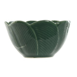 Satz für Appetithäppchen Home ESPRIT grün Dunkelgrün Bambus Porzellan Tropical 4 Stücke 32 x 10 x 7 cm (2 Stück)