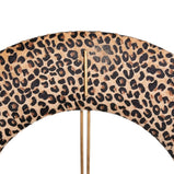 Wanduhr 48 x 3,5 x 48 cm synthetische Stoffe Metall Leopard