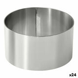 Anrichte-Form Silberfarben Edelstahl 10 cm 0,8 mm (24 Stück) (10 x 4,5 cm)