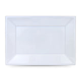 Mehrweg-Teller-Set Algon rechteckig Weiß Kunststoff 33 x 23 cm 12 Stück