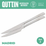 Steakmesser-Set Madrid Quttin Madrid (21 cm) 21 x 2 cm 2 Stücke (2 Stück)