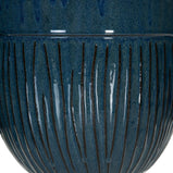Satz Blumentöpfe 38 x 38 x 35 cm aus Keramik Blau (3 Stücke)