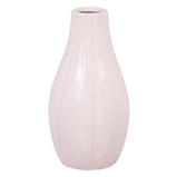 Vase 13 x 13 x 25,5 cm aus Keramik Rosa
