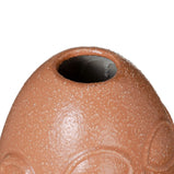 Vase 17,5 x 17,5 x 23 cm aus Keramik Lachsfarben